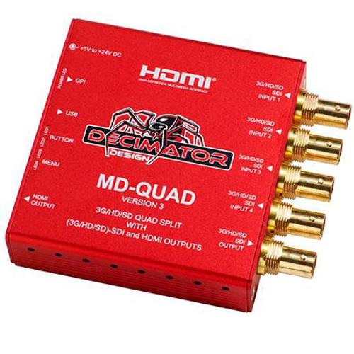 RENT Decimator MD-QUAD 3G/HD/SD-SDI Quad Split Multi-Viewer