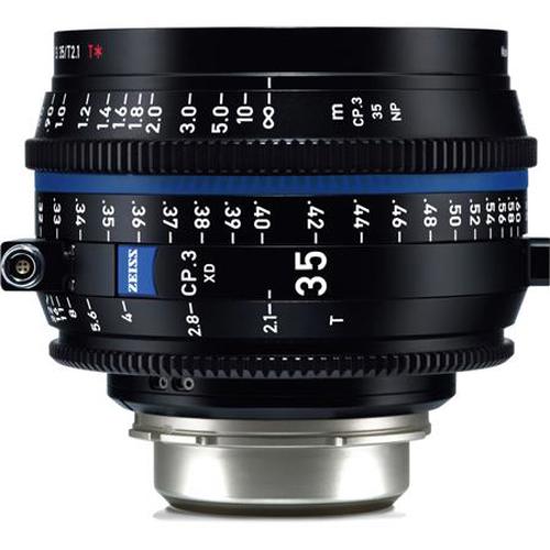 ZEISS CP.3 35mm T2.1 シネマレンズ　シネマカメラ RENT Zeiss CP.3 XD 35mm T2.1 FF Compact Prime Cine Lens for