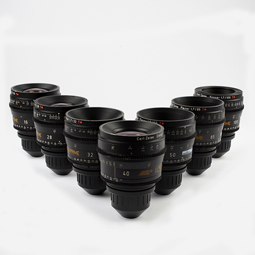RENT ARRI Ultra Primes S35 6-Lens Kit (16mm, 24mm, 32mm